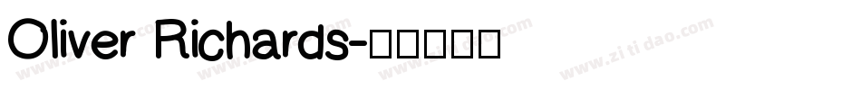 Oliver Richards字体转换